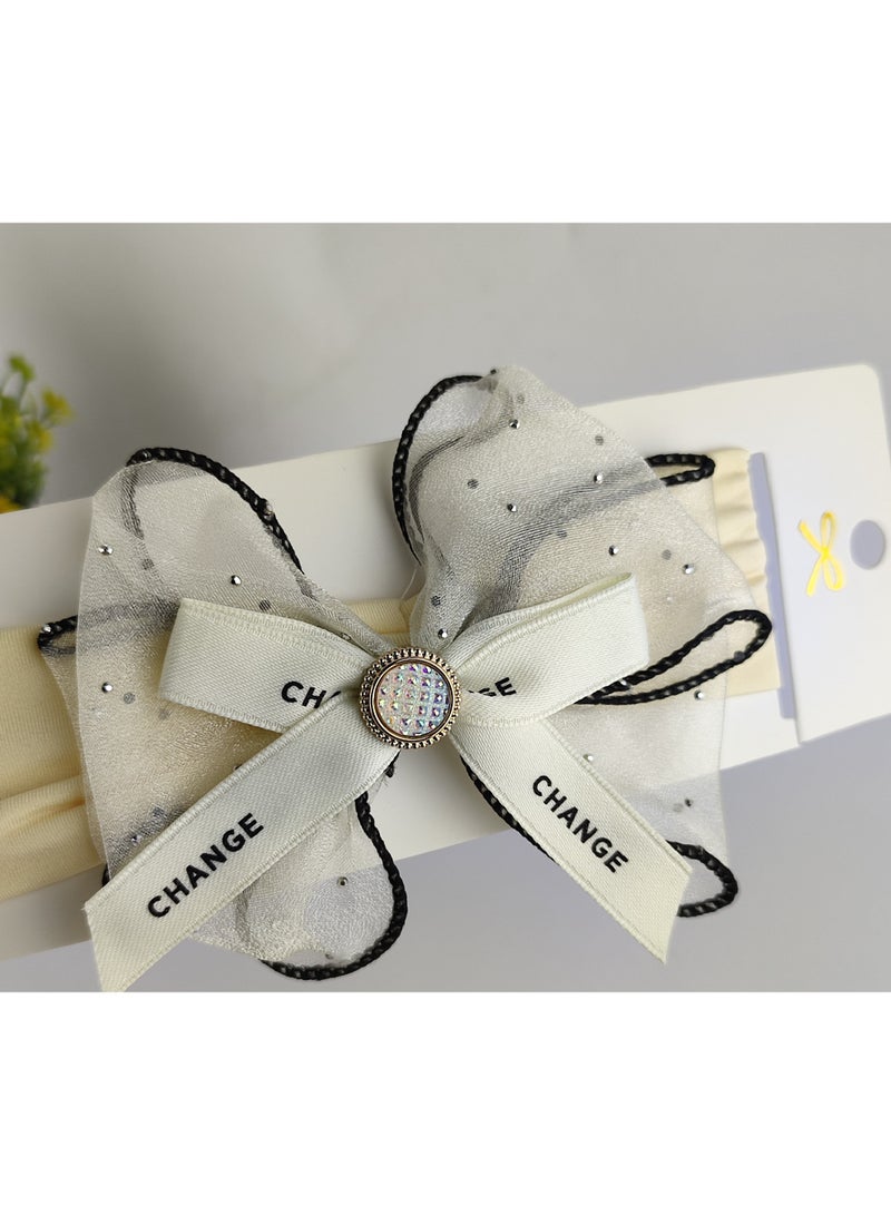 Baby & Kids Soft Headband Hair Accessory with Elegant Bow - Image 5